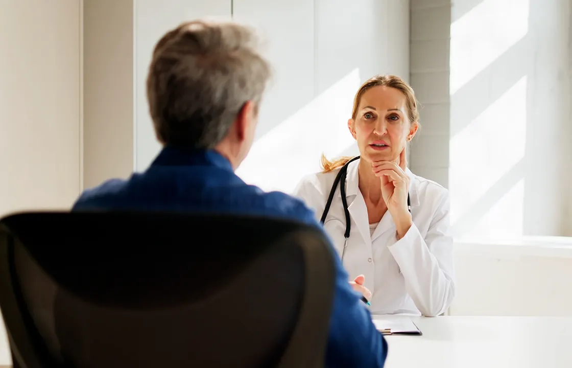 Ärztin, Patient, Besprechung