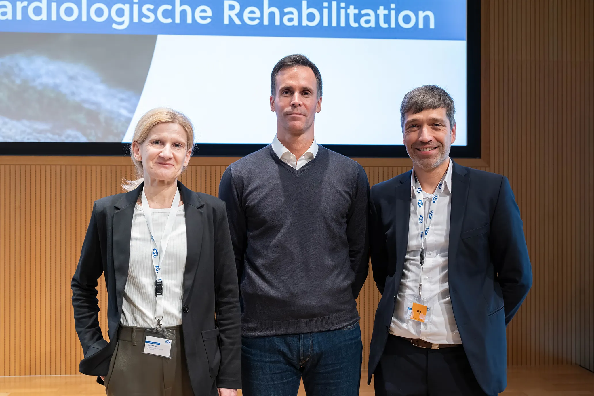 v.l.n.r.: Priv.-Doz.in Dr.in Mag.a Karin Meng, Dr. Sebastian Göbel, FESC, Prof. Dr. Matthias Bethge