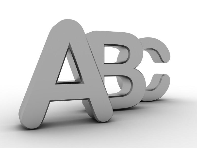 Buchstaben ABC © shutterstock