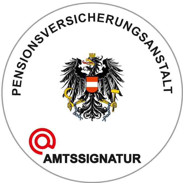 Bildmarke Amtssignatur Pensionsversicherung farbe