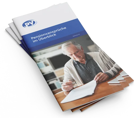 Titelbild der Broschüre Pensionsansprüche im Überblick