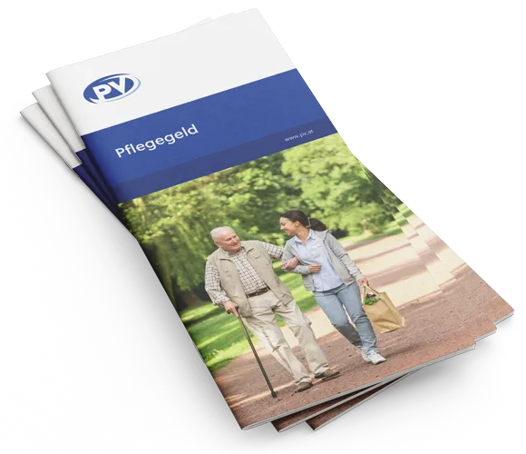 Titelbild der Broschüre Pflegegeld