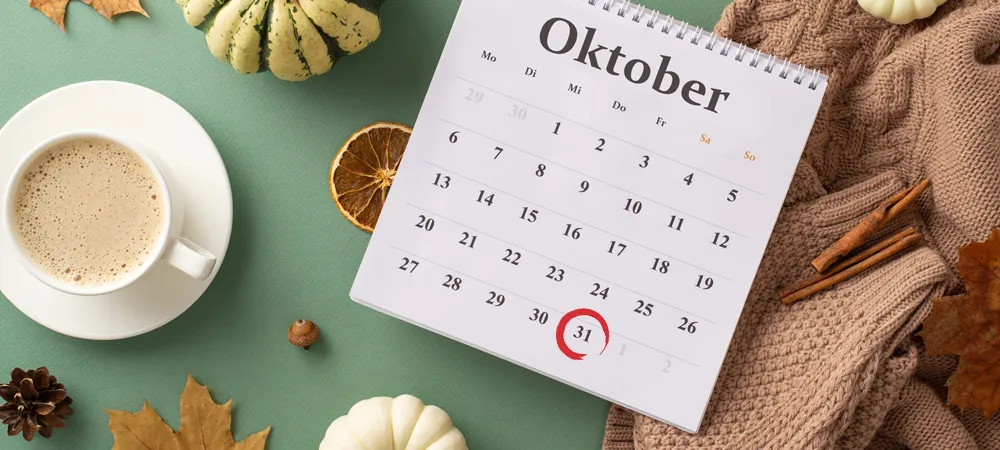 Kalender, Oktober, Sonderzahlung, Pension, Weihnachtsgeld