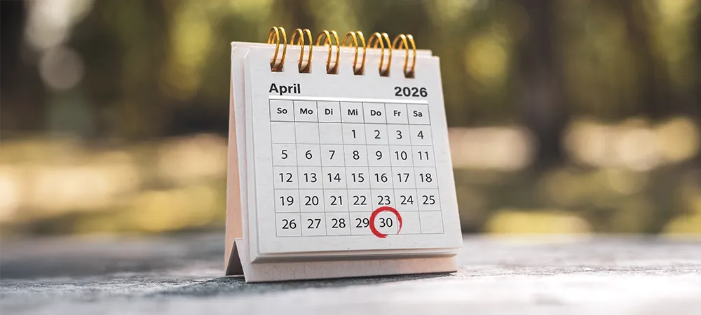 Kalender, April, Sonderzahlung, Pension, Urlaubsgeld