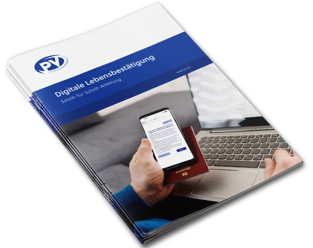 Titelbild Brosch&uuml;re: Anleitung Digitale Lebensbest&auml;tigung